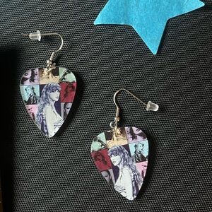 The Eras Tour Guitar Pick Earrings Taylor Swift Swiftie Gift Miami Indianapolis